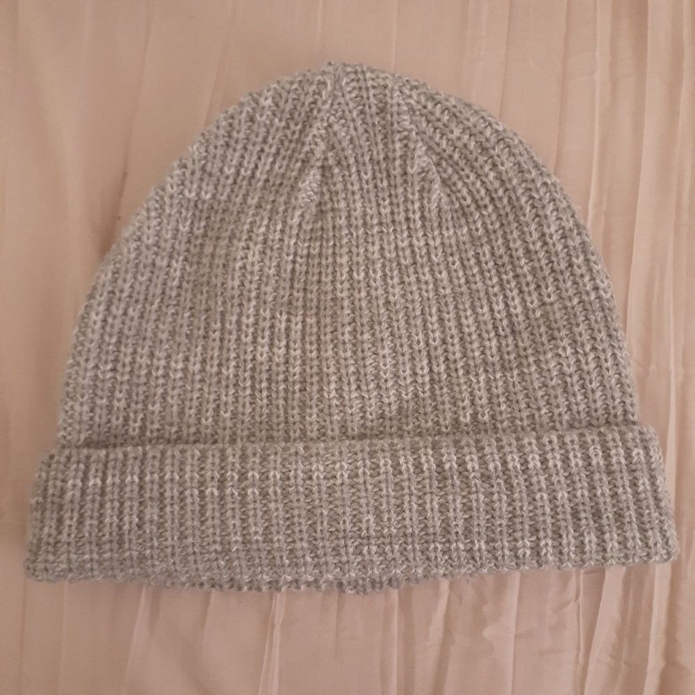 Express Basic Gray Beenie Hat